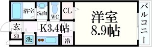 王子公園駅 徒歩15分 2階の物件間取画像